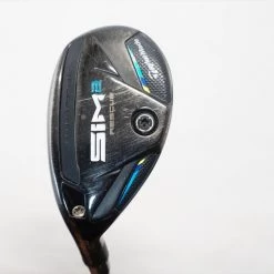 Taylormade Sim 2 Rescue 19.5° 3 Hybrid Stiff Hzrdus Smoke 1007398 Left Hand Lh